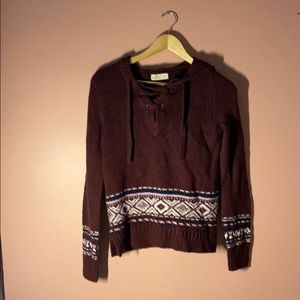 Aztec patterned sweater